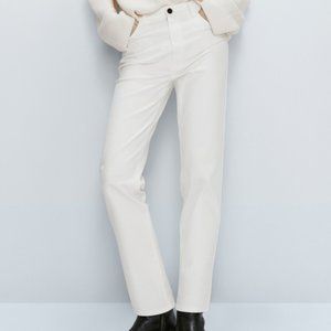 Massimo Dutti SLIM-FIT CROPPED MID-WAIST TROUSERS